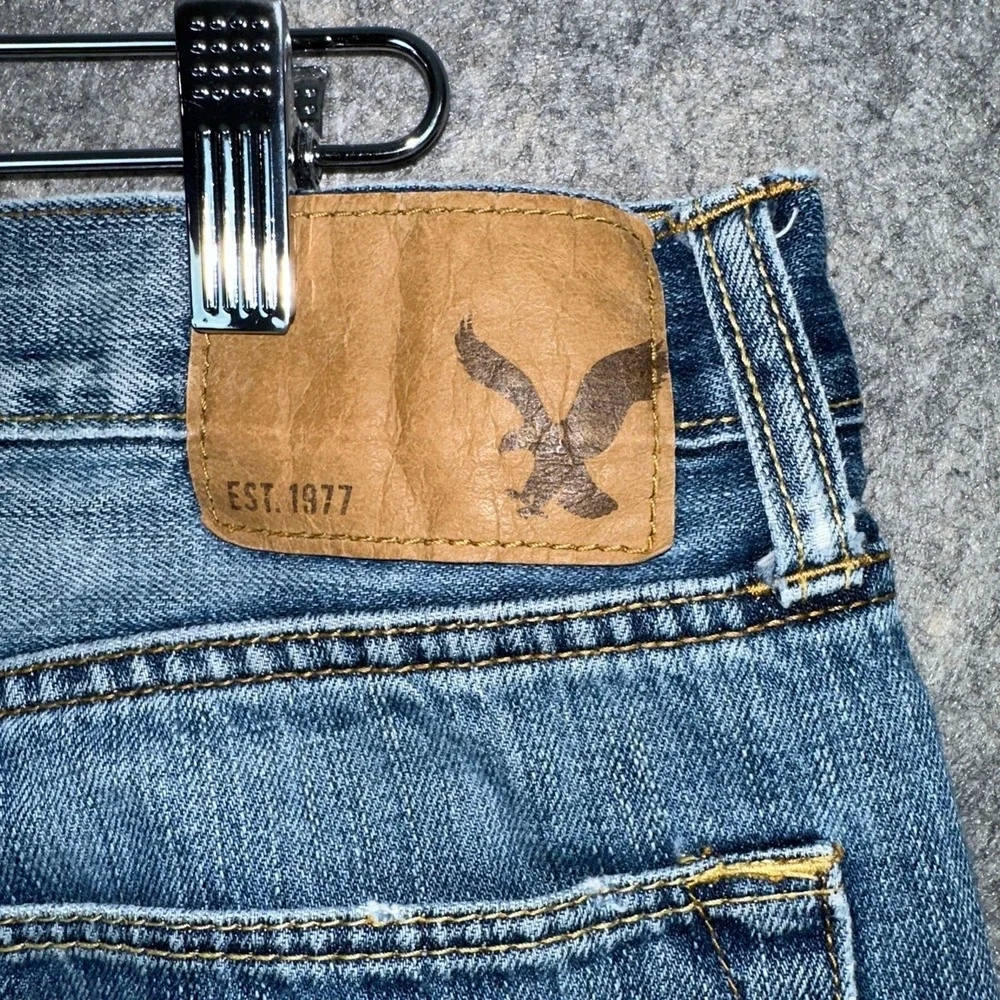 American Eagle Jeans Mens 34x30 Blue Original Boot Denim Medium Wash 100% Cotton
